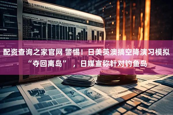 配资查询之家官网 警惕！日美英澳搞空降演习模拟“夺回离岛”  ，日媒宣称针对钓鱼岛